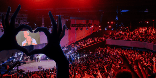 Coldplay Concert with affair outed